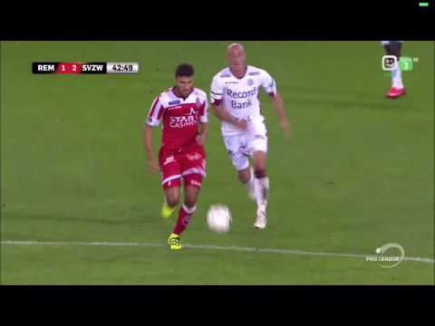 Funny owngoal Vagner Mouscron-Péruwelz 1-2 Zulte-Waregem