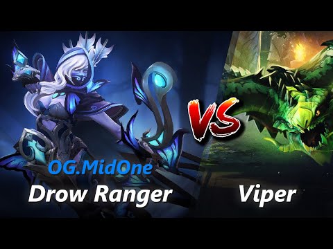 How to Drow Ranger safelane vs Viper/Earth Spirit (feat. MidOne) | First 10 minutes