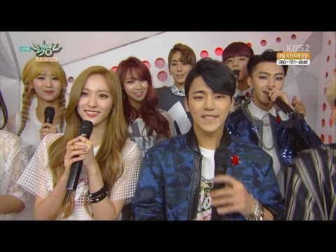 150508 MYNAME & BESTie Music Bank Backstage