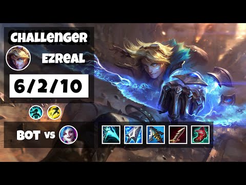 Ezreal vs Jinx KOREAN Challenger BOT (6/2/10) - v11.8