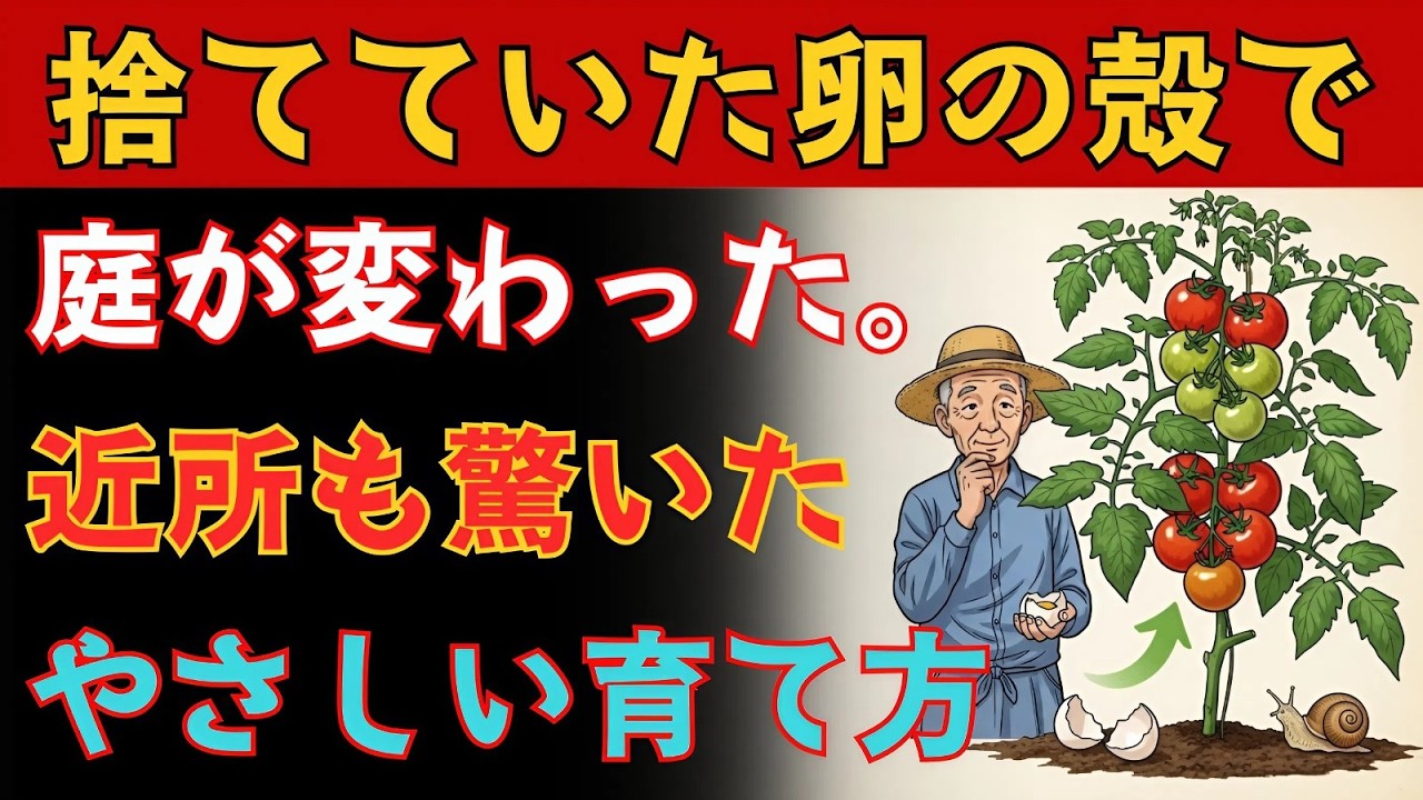 捨てていた卵の殻で庭が変わった。近所も驚いた、農薬に頼りすぎない育て方。