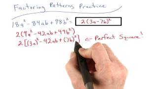 Factoring Patterns Practice 7 - Visualizing Algebra