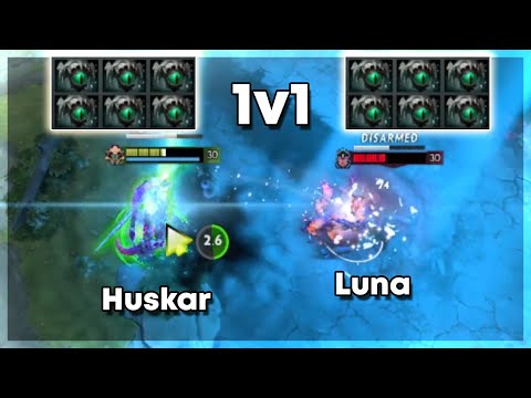 Huskar vs Luna - Dota 2 1v1 Level 30