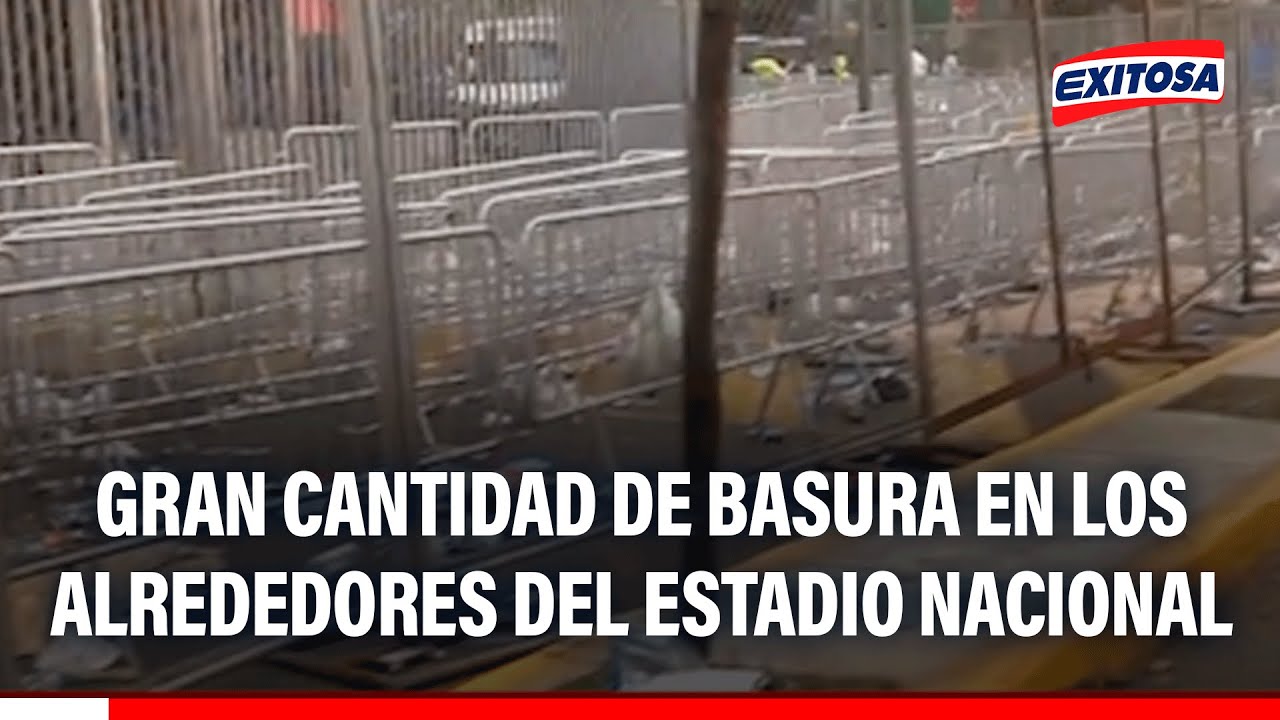 🔴🔵 Gran cantidad de basura en los alrededores del Estadio Nacional por concierto de Bad Bunny