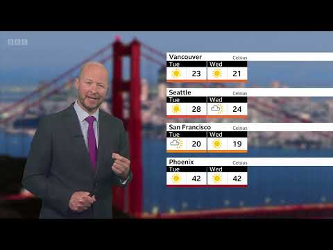 BBC weather today in North America - June 9th, 2025
