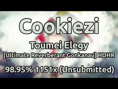 Cookiezi | Konuko - Toumei Elegy [Ultimate Reverberant.] HDHR 98.95% 1151/1393x ★8.1 (Unsubmitted)