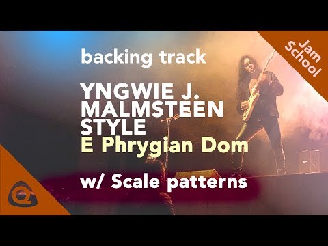 Yngwie Malmsteen Style Phrygian Dominant Backing Track (Neo-Classical Metal)