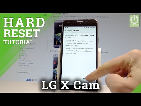 LG X Cam HARD RESET / Wipe All Data / Factory Reset