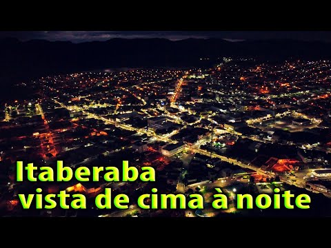 Itaberaba vista de cima à noite