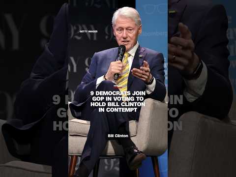 9 Democrats join GOP in voting to hold Bill Clinton in contempt