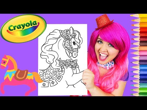 Coloring Pony Princess Royal Horse Crayola Coloring Page Prismacolor Pencils | KiMMi THE CLOWN Video