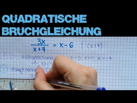 Quadratische Bruchgleichung | quadratische Gleichungen Teil 5