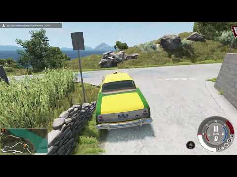 Impossible Loop Spiral Bridge Crossing Cars Vs Cliff and Deep Water - BeamNG.Drive