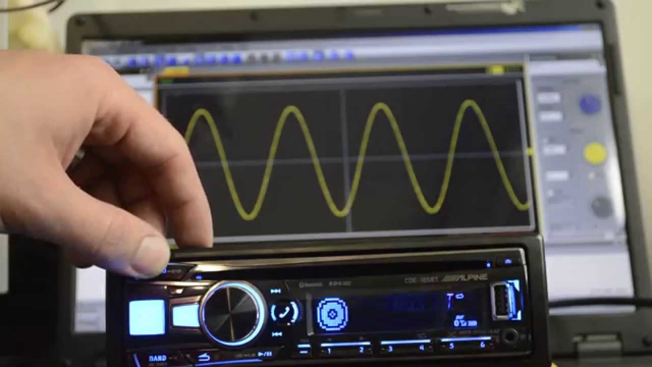 Автомагнитола CD Alpine CDE-185BT 1DIN 4x50Вт