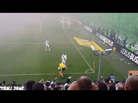 Insane Skills From Linesman  LEGIA WARSZAWA VS POGOŃ SZCZECIN