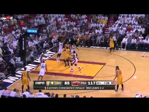 NBA, playoff 2014, Pacers vs. Heat, Round 3, Game 6, Move 39, Donald Sloan, assist