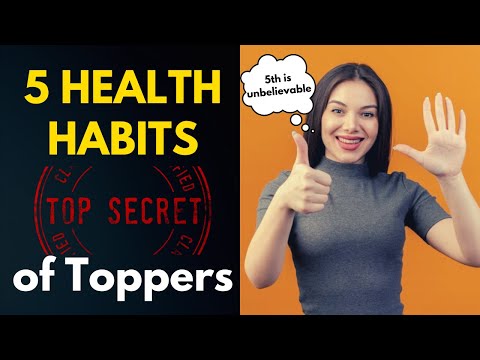 5 Health Habits of Toppers | Study Motivation for Students #studymotivation