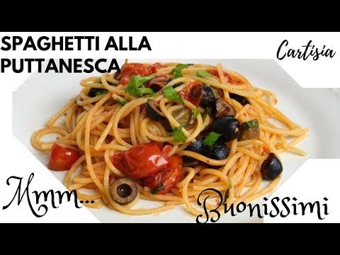 Spaghetti alla Puttanesca Facili Veloci Buonissimi