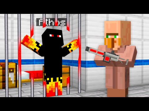 VILLAGER ME AJUDOU A FUGIR DA PRISÃO NO MINECRAFT