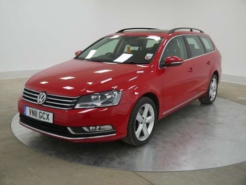 2011 Volkswagen Passat 1.6TDI Bluemotion Tech SE Estate Red For Sale In Hampshire