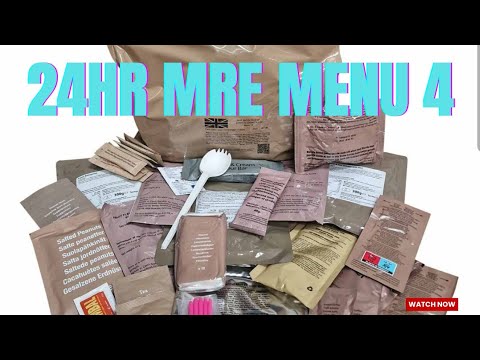 British Army Combat 24HRS Ration Pack Menu 4 | MRE Taste Testing