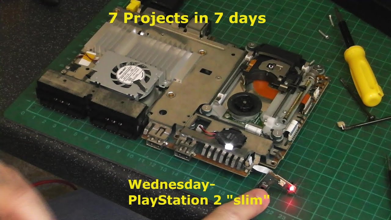 7 unfinished projects -Wednesday PlayStation2 Slim