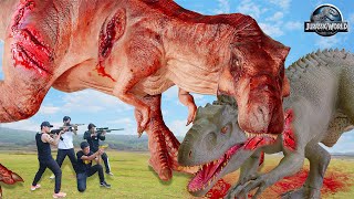 Most Dramatic T-rex attack| T-rex Vs Indominus Rex |Jurassic Park Fan-Made Film | Dinosaur |Ms.Sandy