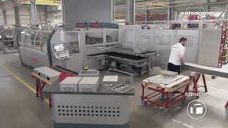 Salvagnini panel bending  P4 2116 kit production with heavy gage parts