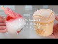 ENG CC 100 Honest Momo Slimes Review ASMR No Talking