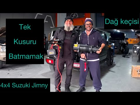 Suda yüzen bataklıkta batmayan dağ keçisi 4x4 Suzuki Jimny / Suzuki Jimny vinç montajı