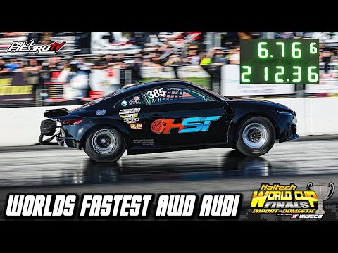World Fastest AWD AUDI 6.76 @212mph World Cup Finals 2023 | PalfiebruTV