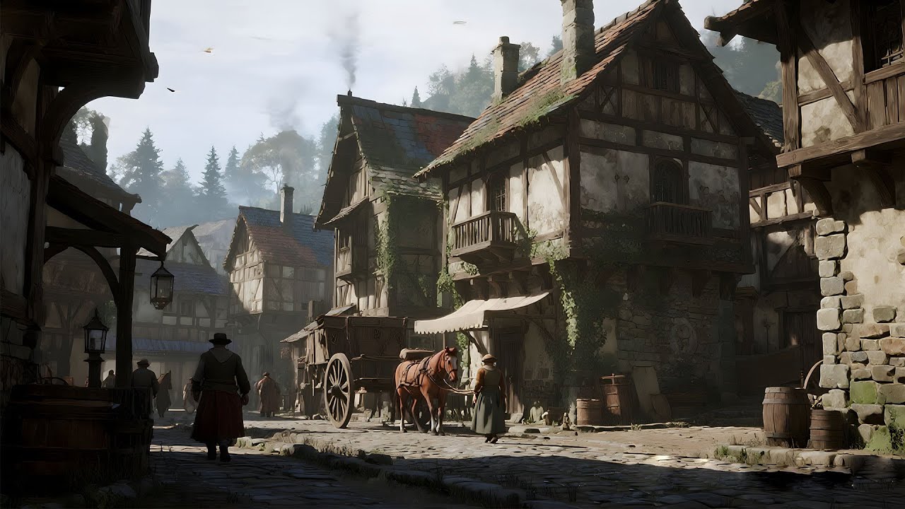 美しい中世とケルトのファンタジー音楽 | 中世の村々の民謡