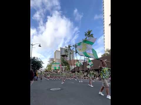 Mira Costa High School Marching Band, Colorguard and Parade Team at Honolulu Festival 3/12/2023
