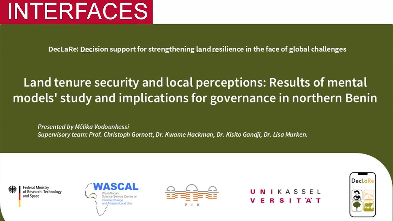 Land Tenure Security: Results of Mental Models’ Study | Benin | Presentation