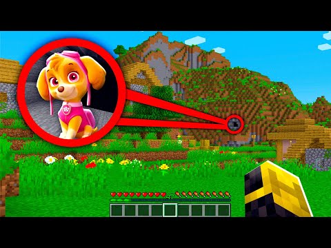 ENCONTRÉ LA BASE SECRETA DE SKYE PAW PATROL EN MINECRAFT 😱