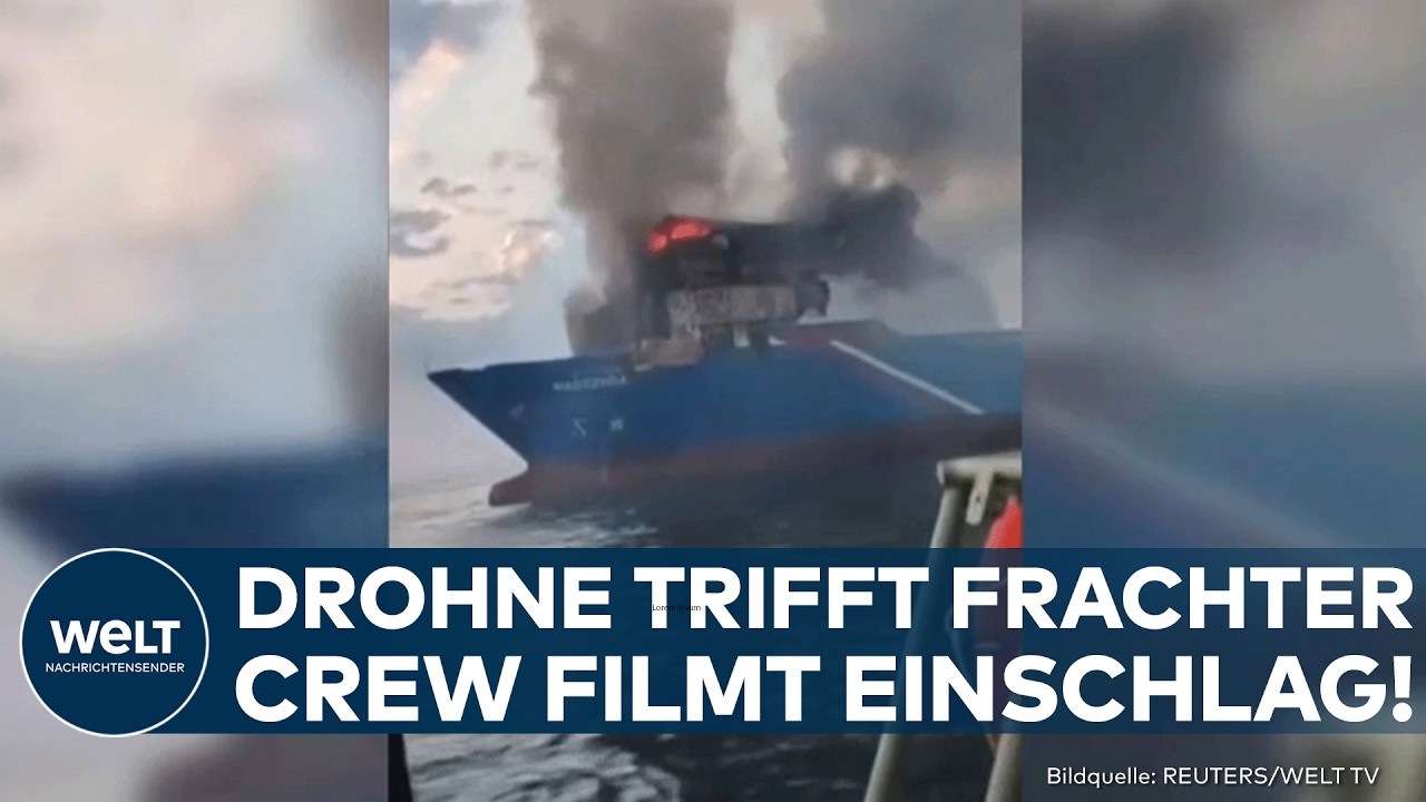 SCHWARZES MEER: Drohne trifft türkischen Frachter! – Drei Besatzungsmitglieder schwer verletzt