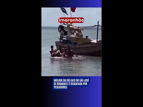 Mulher cai do cais em São José de Ribamar e é resgatada por pescadores