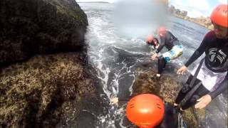 Sunny coasteering at Peninnis Head, Isles of Scilly - Kernow Coasteering