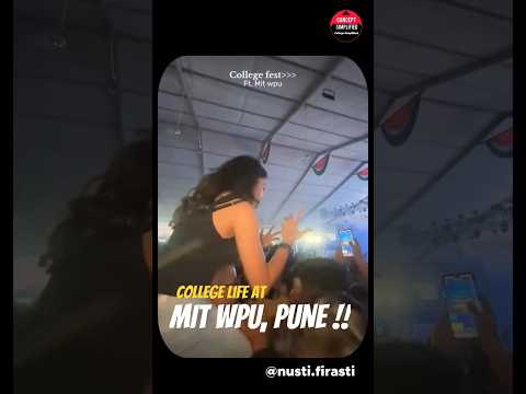 College Life in Pune | MIT WPU Vibes #shorts #college #class12 #collegelife #pune #trending #party
