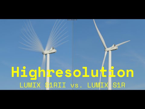 High-resolution mode Lumix S1R II vs. Lumix S1R / Old vs. New comparison