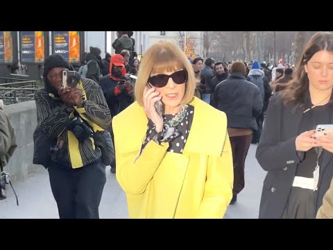 ANNA WINTOUR AT PACO RABANNE FALL WINTER 2023 SHOW IN PARIS