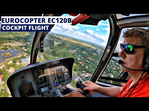 Eurocopter EC120 ONBOARD FLIGHT | Cockpit Takeoff, Lowpass, Landing | Budaörs Airshow [4K]