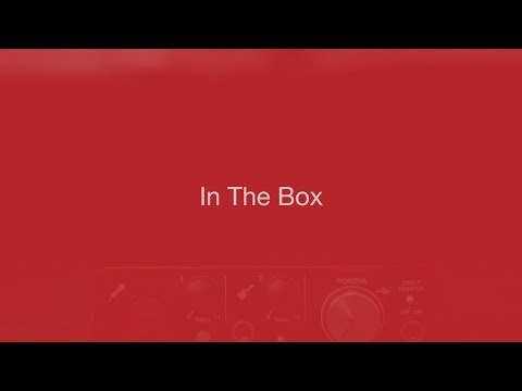 FOCUSRITE / Scarlett Solo G2 【01-In The Box】