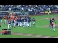 Benches clear after Johnson strikes out