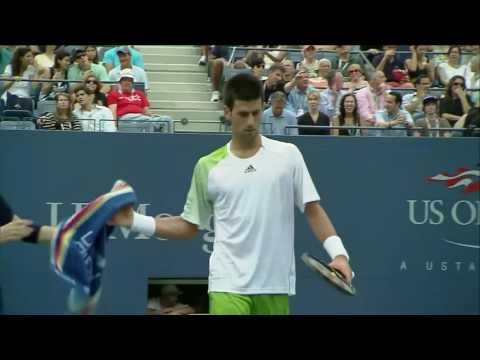 Roger Federer vs Novak Djokovic   US Open 2008 SF Highlights HD