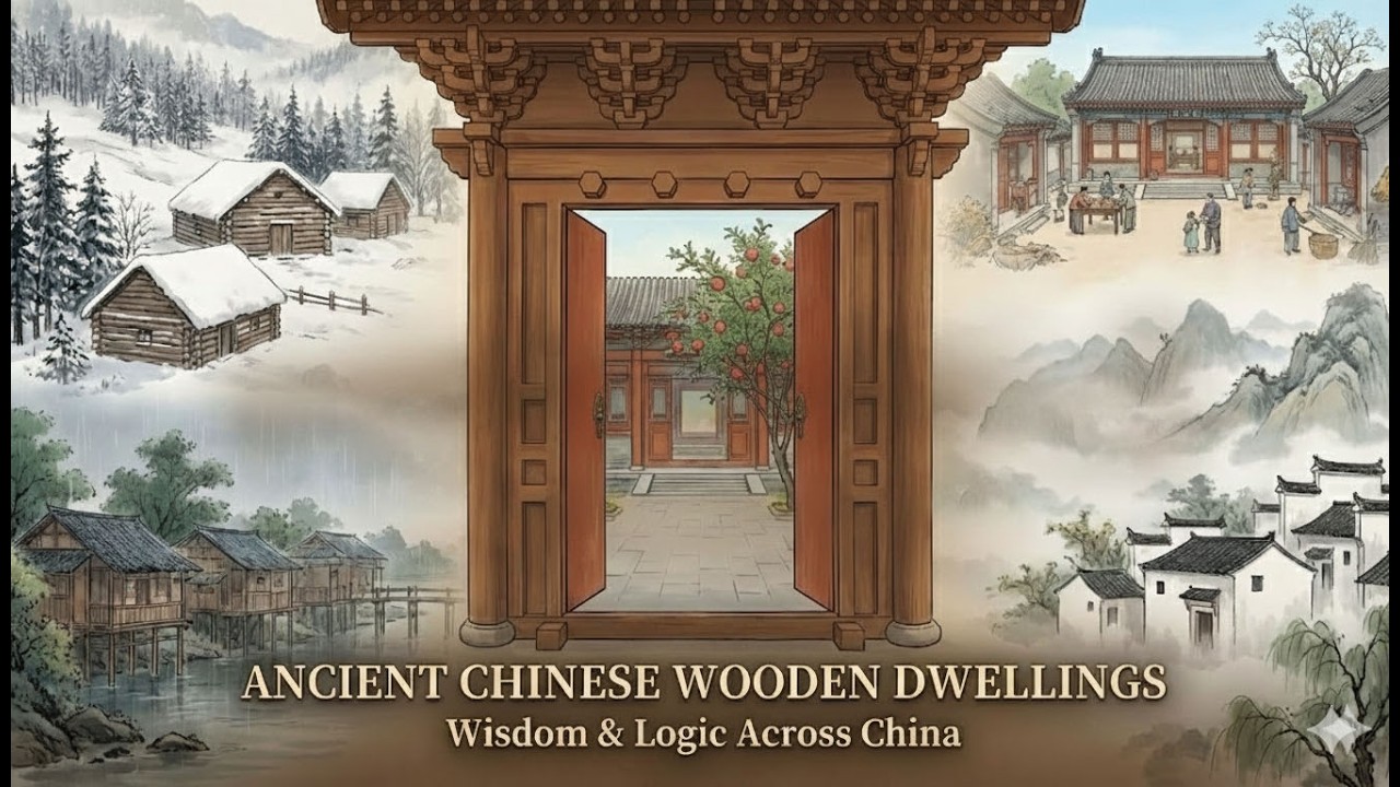Wooden Vernacular Houses of Ancient China: From Courtyard Homes to Stilt Houses