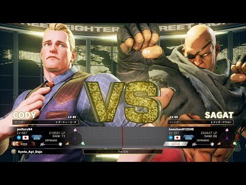 Poifuru (Cody) vs Bonchan (Sagat)：ポイフル（コーディ）vs ボンちゃん（サガット）