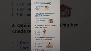 🙏 Quiz bíblico para você exercitar seu conhecimento 📖