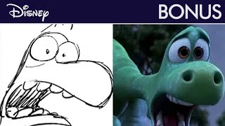 Le Voyage d'Arlo - Storyboards vs Film : Comparaison scène par scène de « La Tempête »  | Disney