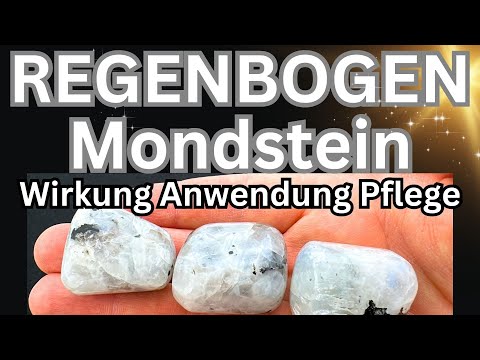 Regenbogen Mondstein Wirkung & Anwendung als Heilstein 💎 Kristall